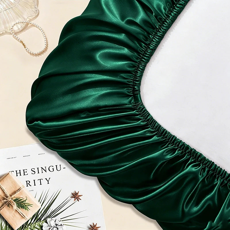 Satin Decorative Pillowcase with Elastic Band