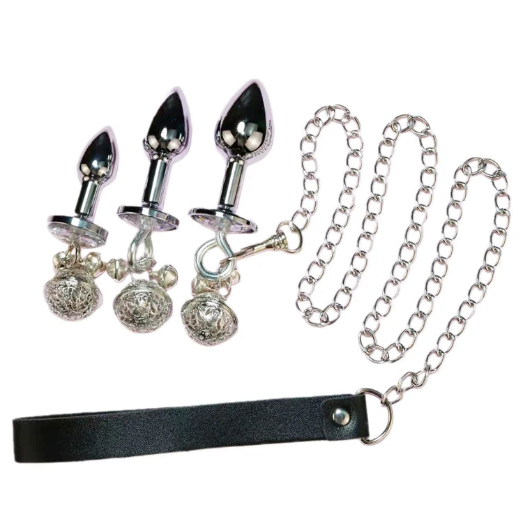 Stainless Steel Bell Chain Anal Plug