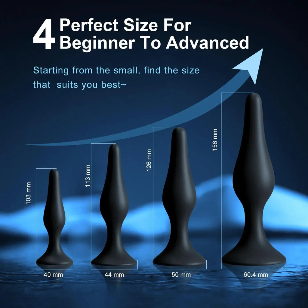 4-Piece Anal Plug & Bead Set
