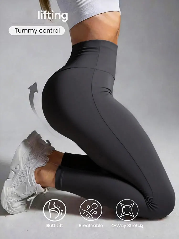 Women's Breathable High-Waist Fitness Leggings