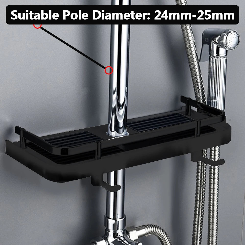 Detachable No-Drill Floating Shower Shelf