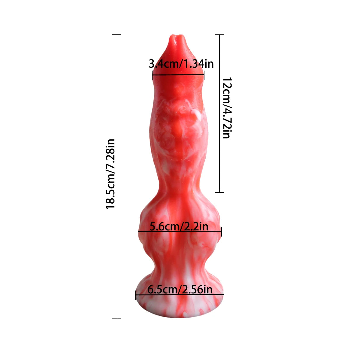 Soft Liquid Silicone Animal-Style Dildo & Plug