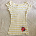 Striped Y2K Short-Sleeve Baby Tee