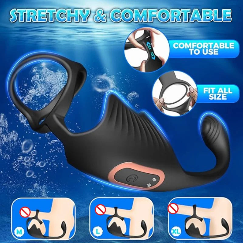 App-Control Prostate Massager with Ring