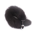 Faux Fox Tail Stainless Steel Anal Plug