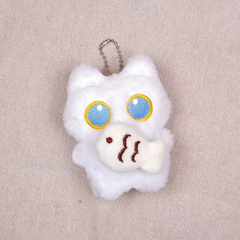 Black Cat Plush Bag Charm Keychain