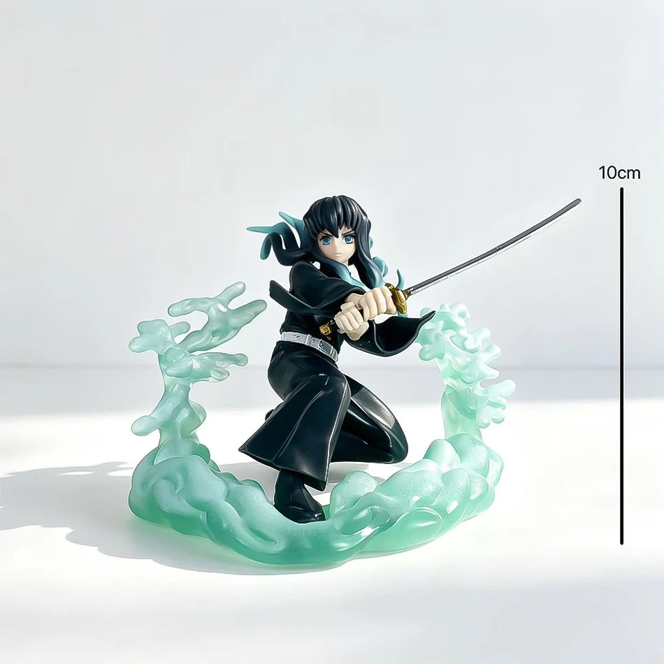 Demon Slayer Anime Character Kamado Tanjirou Iguro Obanai Nezuko Hinokami Kagura Figurine Toys Model Decor Gift