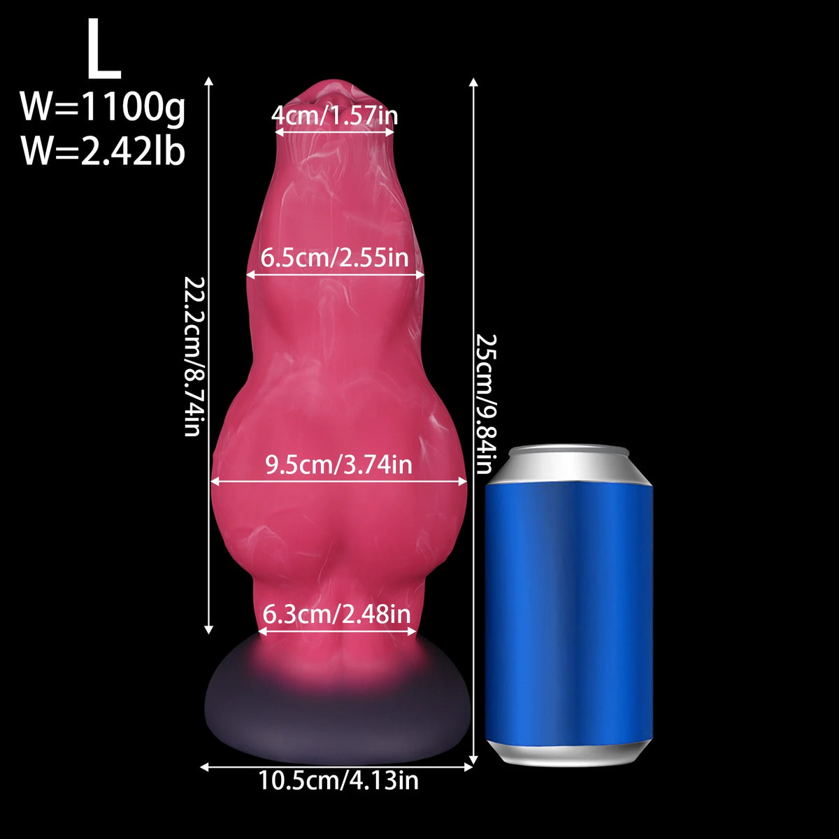 Silicone Animal-Style Strap-On Dildo