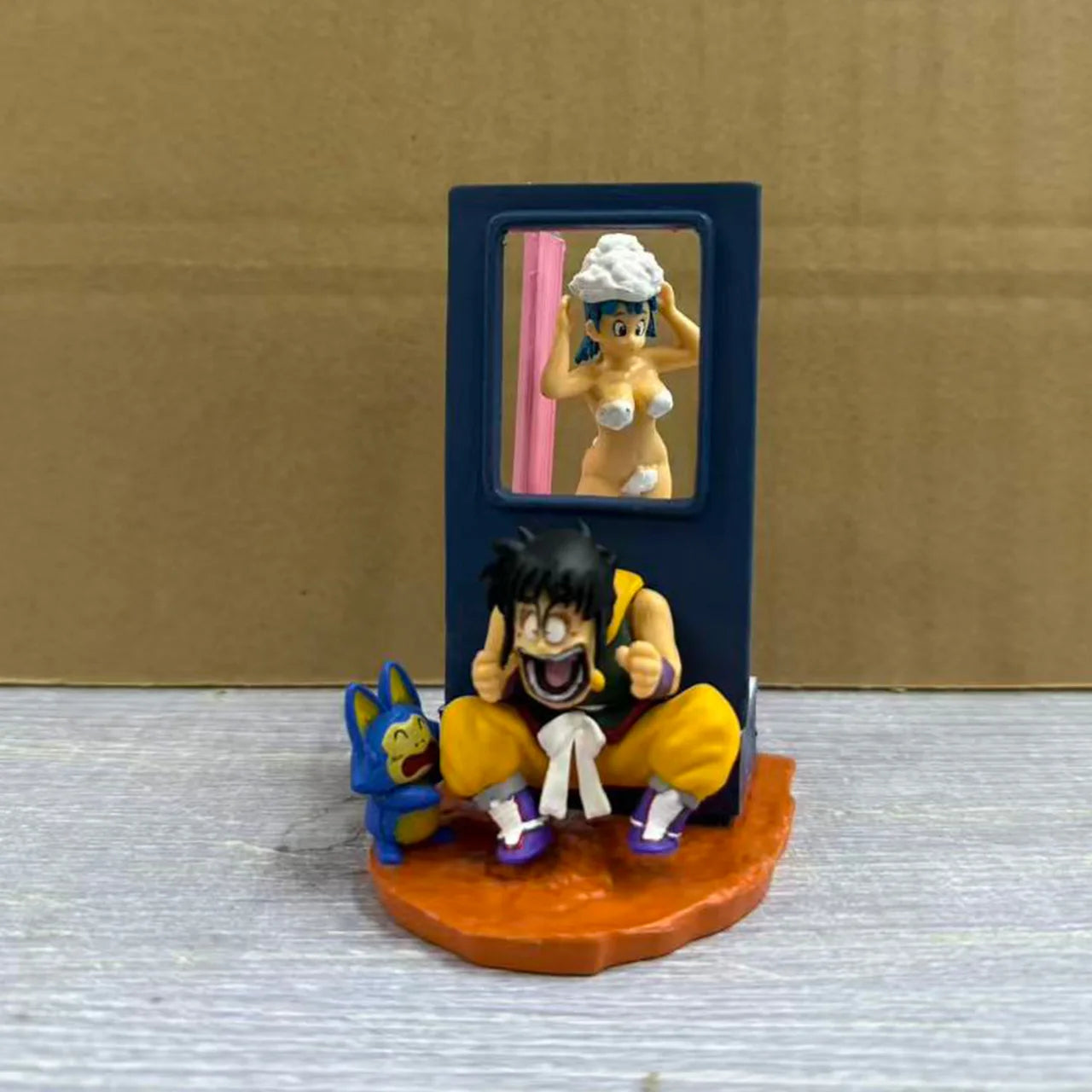 9cm Anime Dragon Ball Z Puar Figure Yamcha Figurine Bulma Pvc Action Figures Statue Collectible Model Toys Gifts