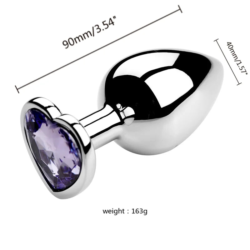 3-Size Metal Anal Plug Set – S/M/L