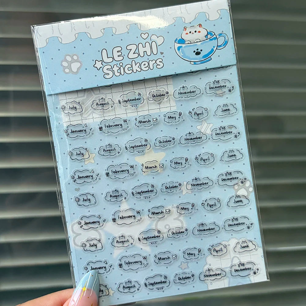 Tiny Strawberry & Floral Decorative Sticker Set