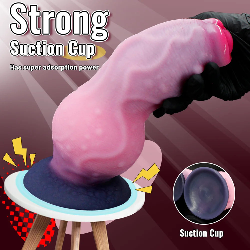 Huge Silicone Animal Dildo Anal Plug Dog Knot Penis Masturbation Prostate Large Butt Plug Sex Toy For Men Women Adult Supplies
