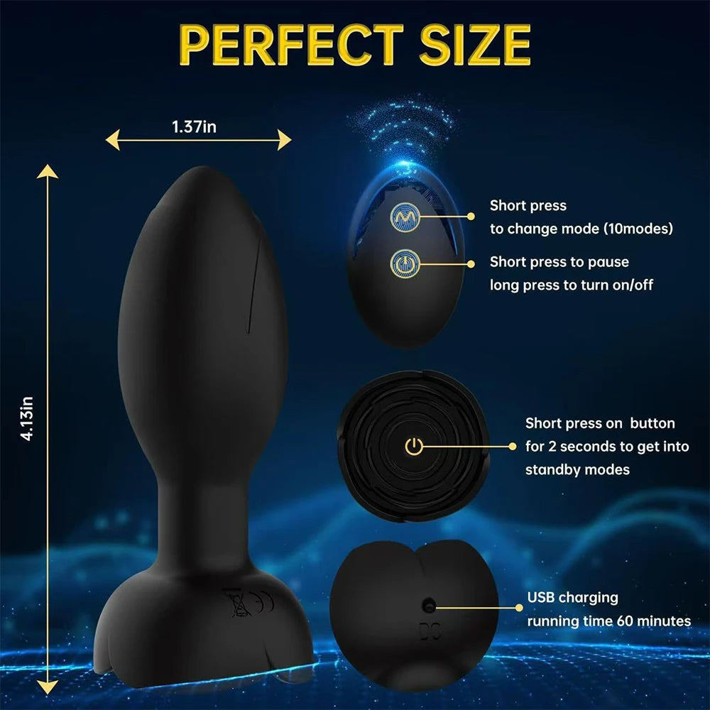 360° Rotating 10-Mode Prostate Massager