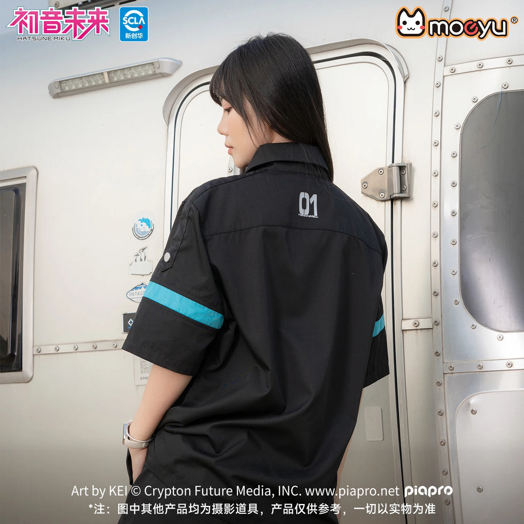 Original Moeyu Hatsune Miku Blouse Women Men's Shirt Top Tee Vocaloid Cosplay T Shirt Summer Casual Costume Anime Clothing