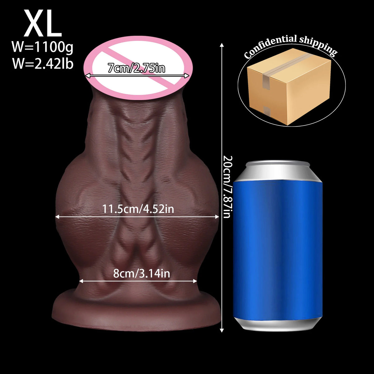 Large Silicone Horse-Shaped Dildo with Suction Cup