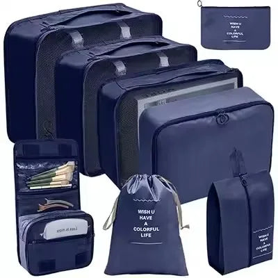 8-Piece Waterproof Travel Packing Cube Set