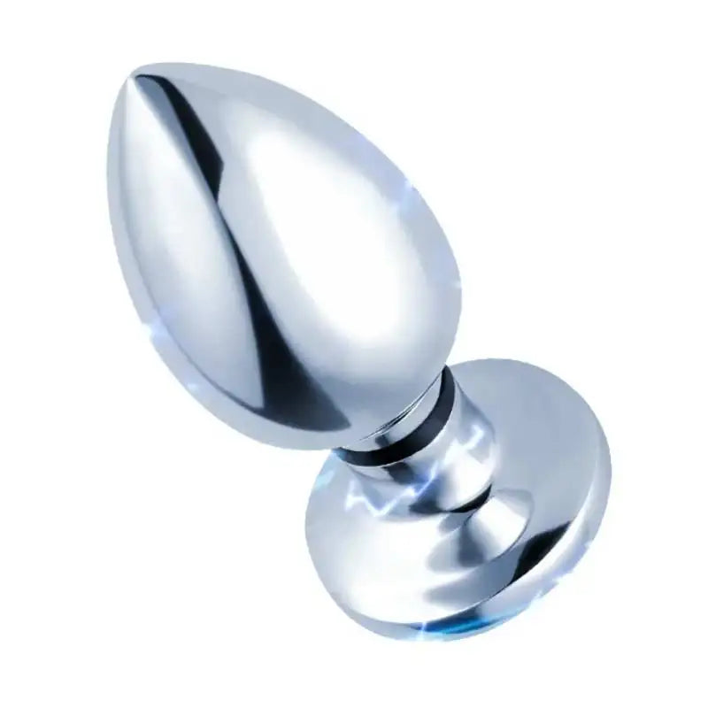 Crystal-Tip Stainless Steel Anal Plug