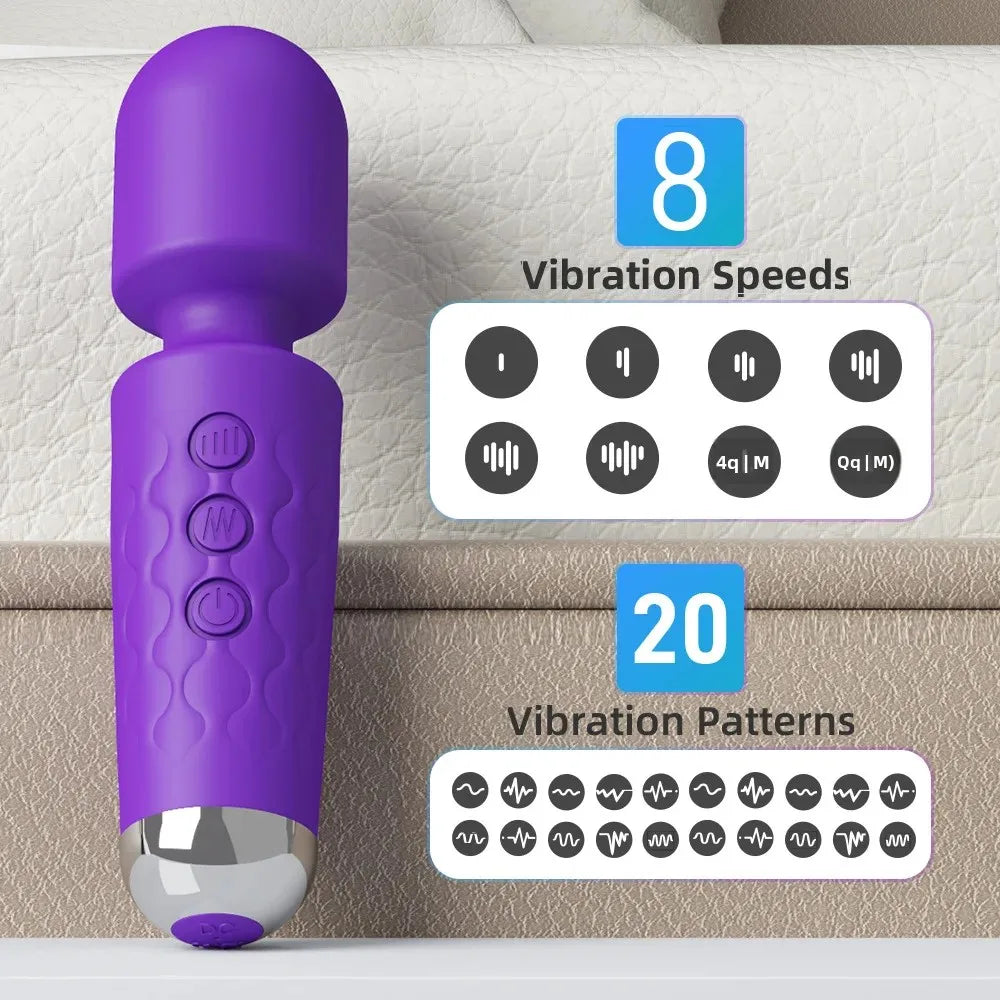 USB-Rechargeable Wand Vibrator