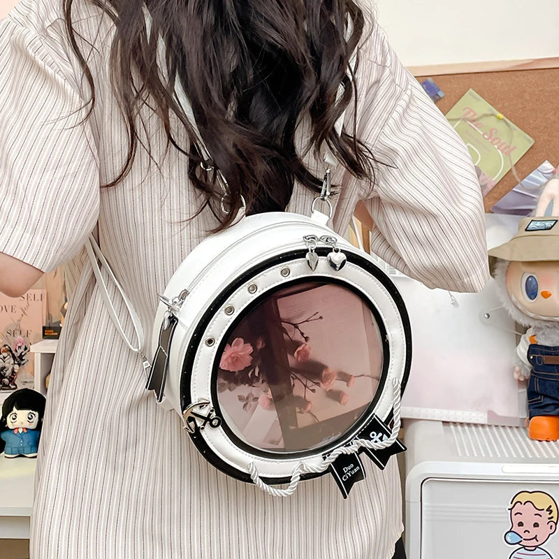 Y2K Transparent Ita Crossbody Bag