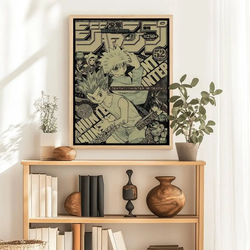 H-Hunter x hunter Paper Print Home Living Room Bedroom Entrance Bar Cafe Art Painting Decoration