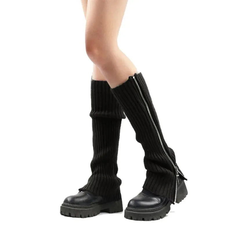 Striped Gothic Lolita Knit Leg Warmers