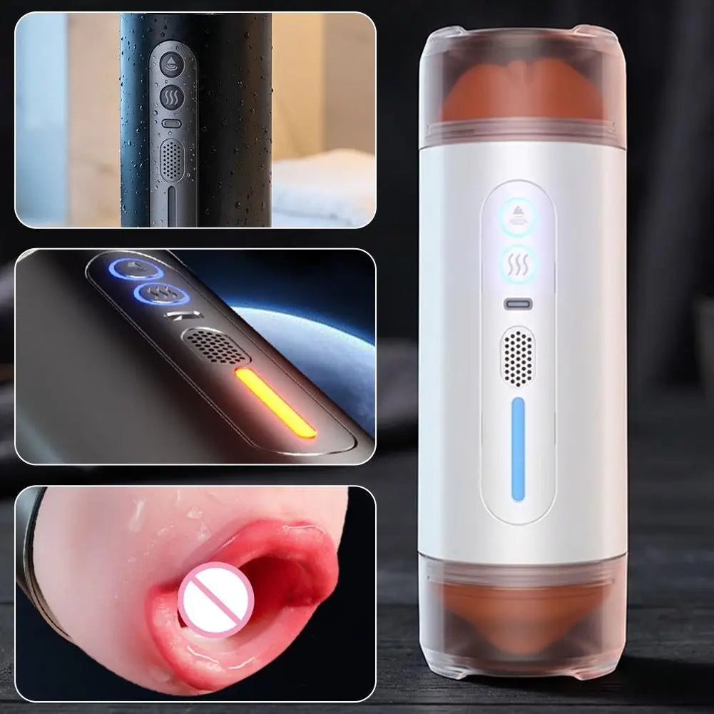 Double-Cup Portable Male Stroker