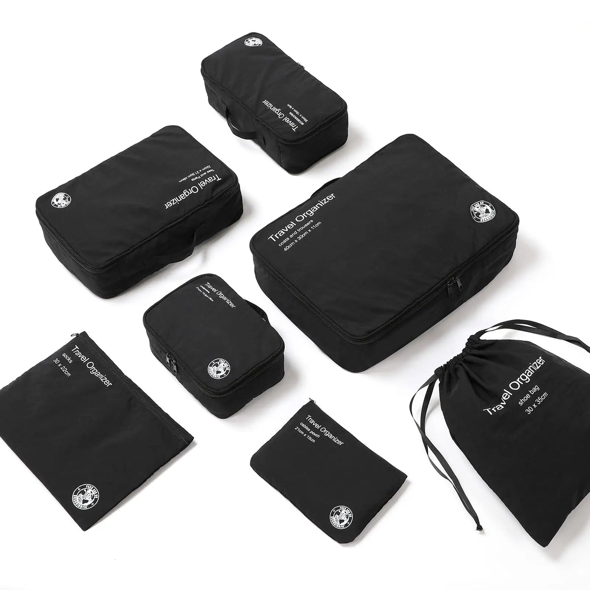 7-Piece Travel Packing Cube Organizer Set