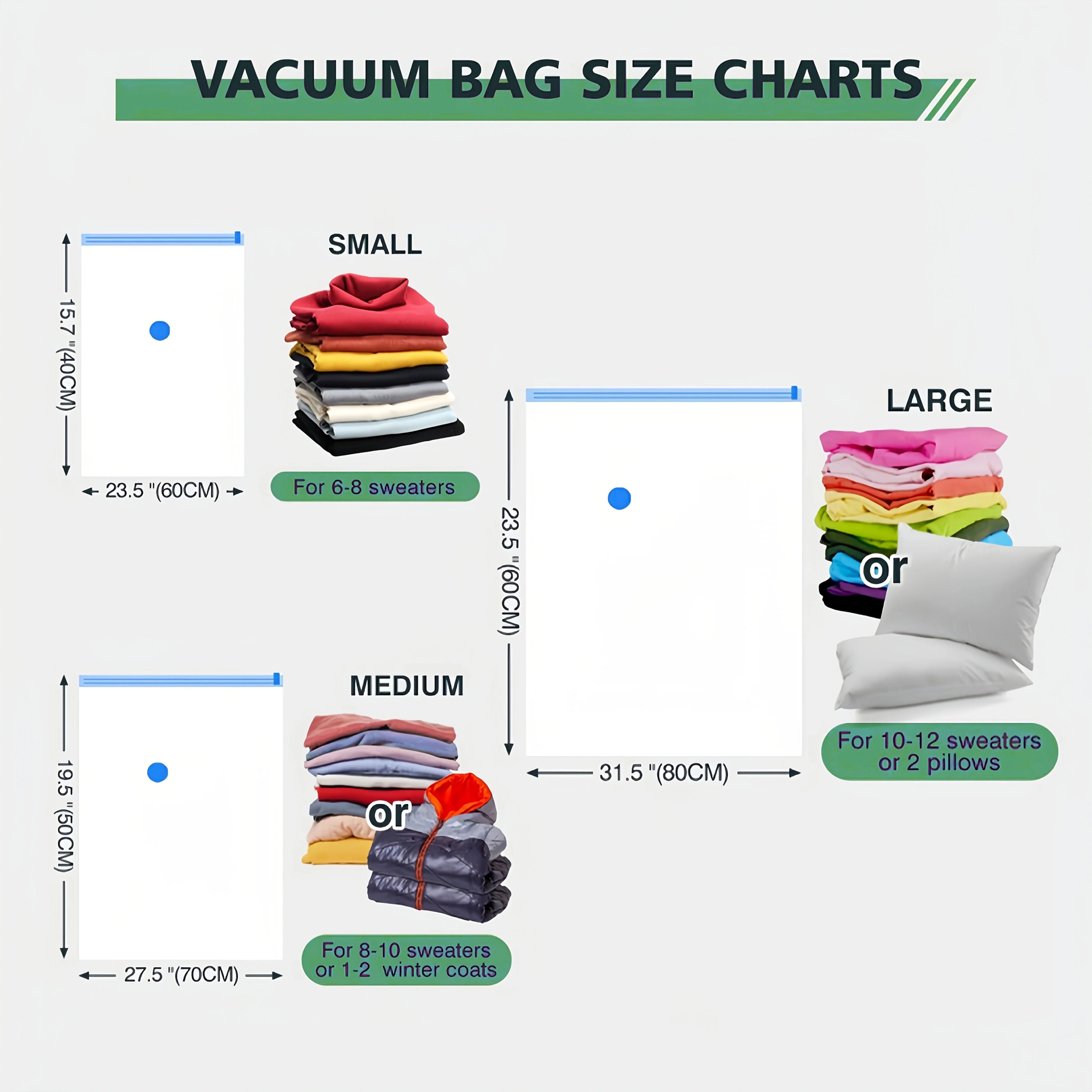 Vacuum StorageBags with Electric Pump USB Rechargeable,Thick Compression Space Saver Bags for Travel Clothes Comforters Wardrobe