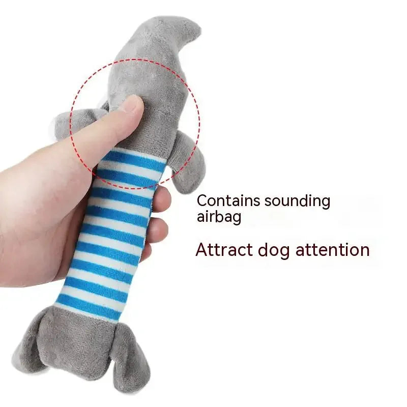 No-Stuffing Squeaky Duck Dog Toy