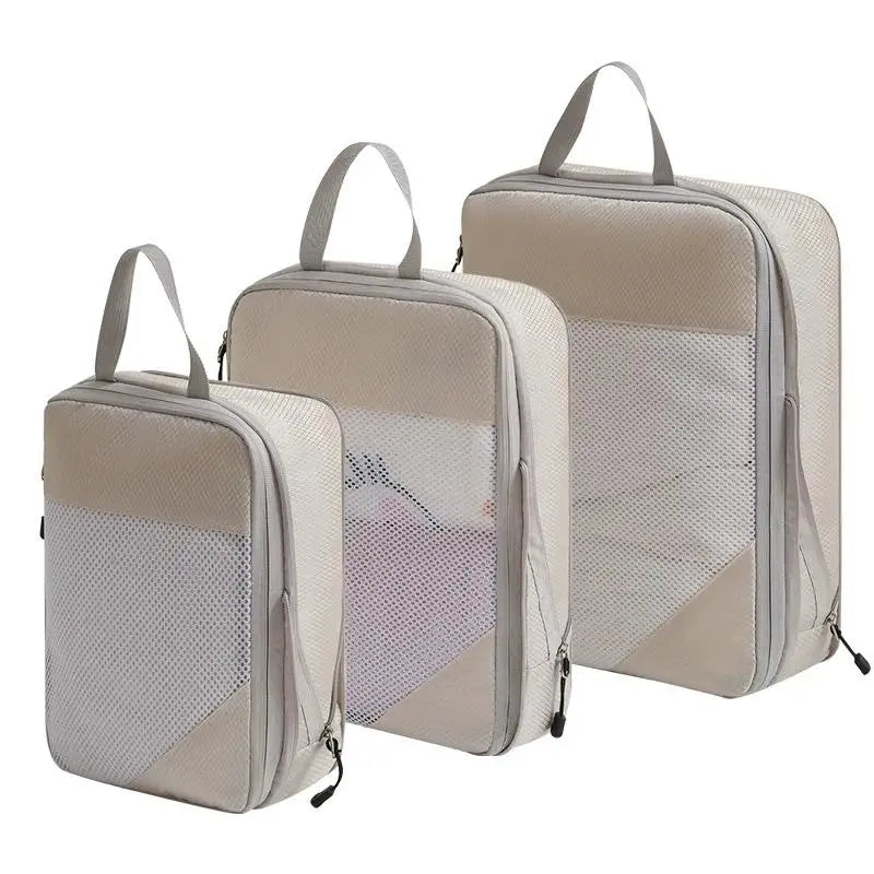 3-Piece Travel Compression Packing Cube Set