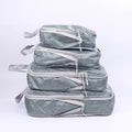 Compression Packing Cube Set with Zippered Storage Bags