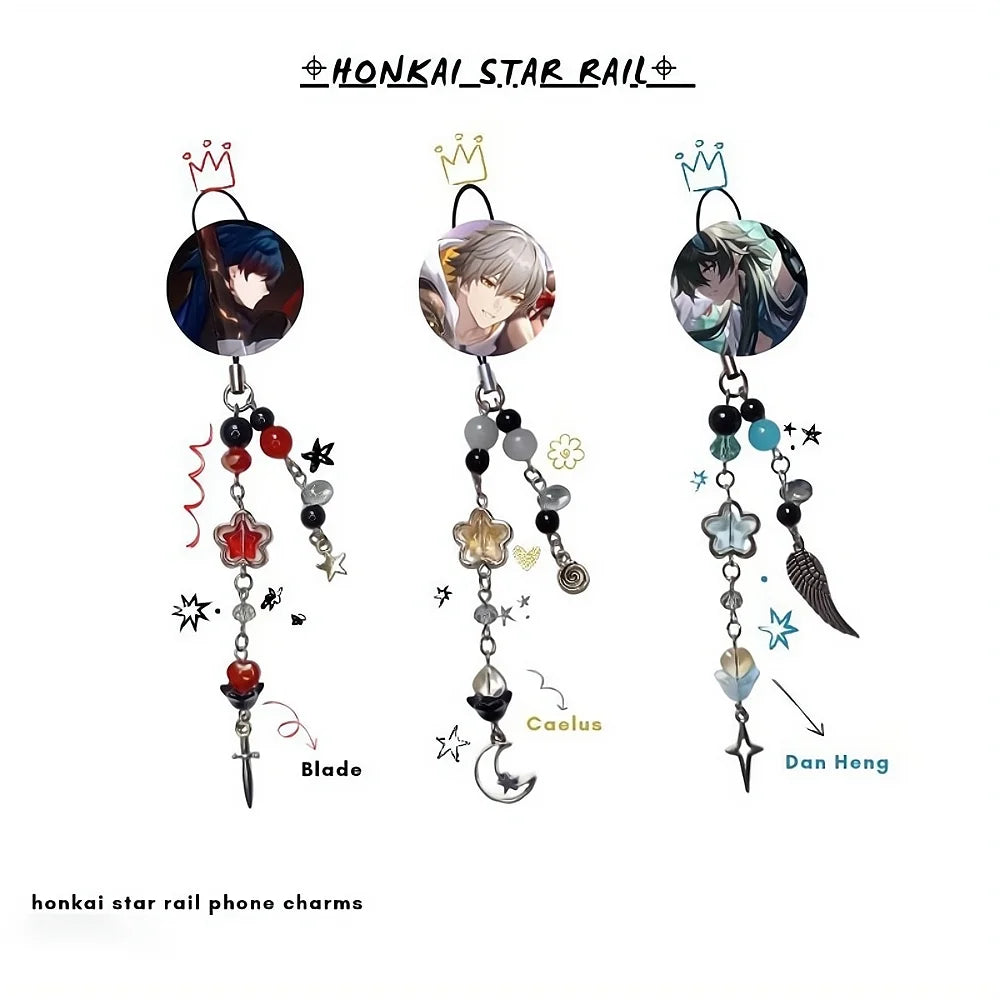 Honkai Star Rail Chara Inspired Phone Charms