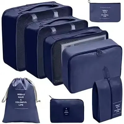 8-Piece Waterproof Travel Packing Cube Set