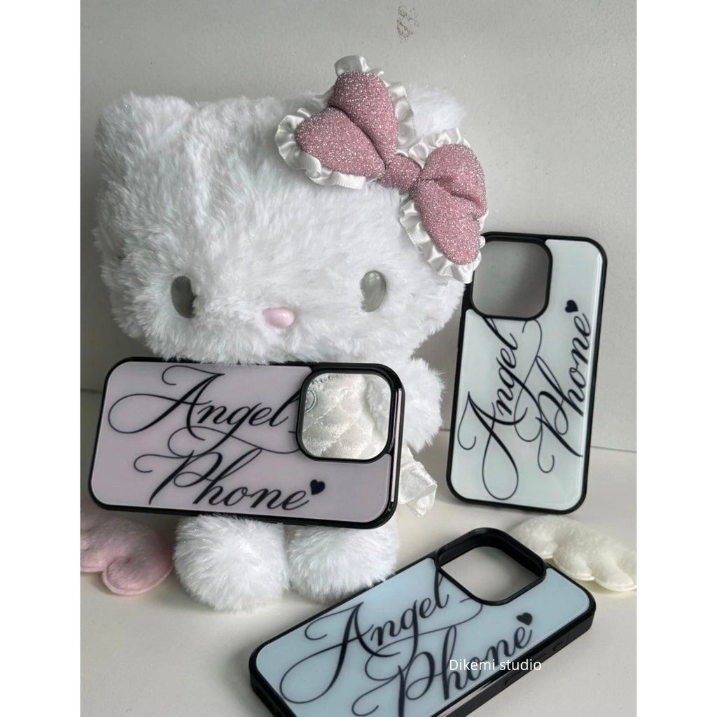 Y2K Angel Clear Phone Case for iPhone