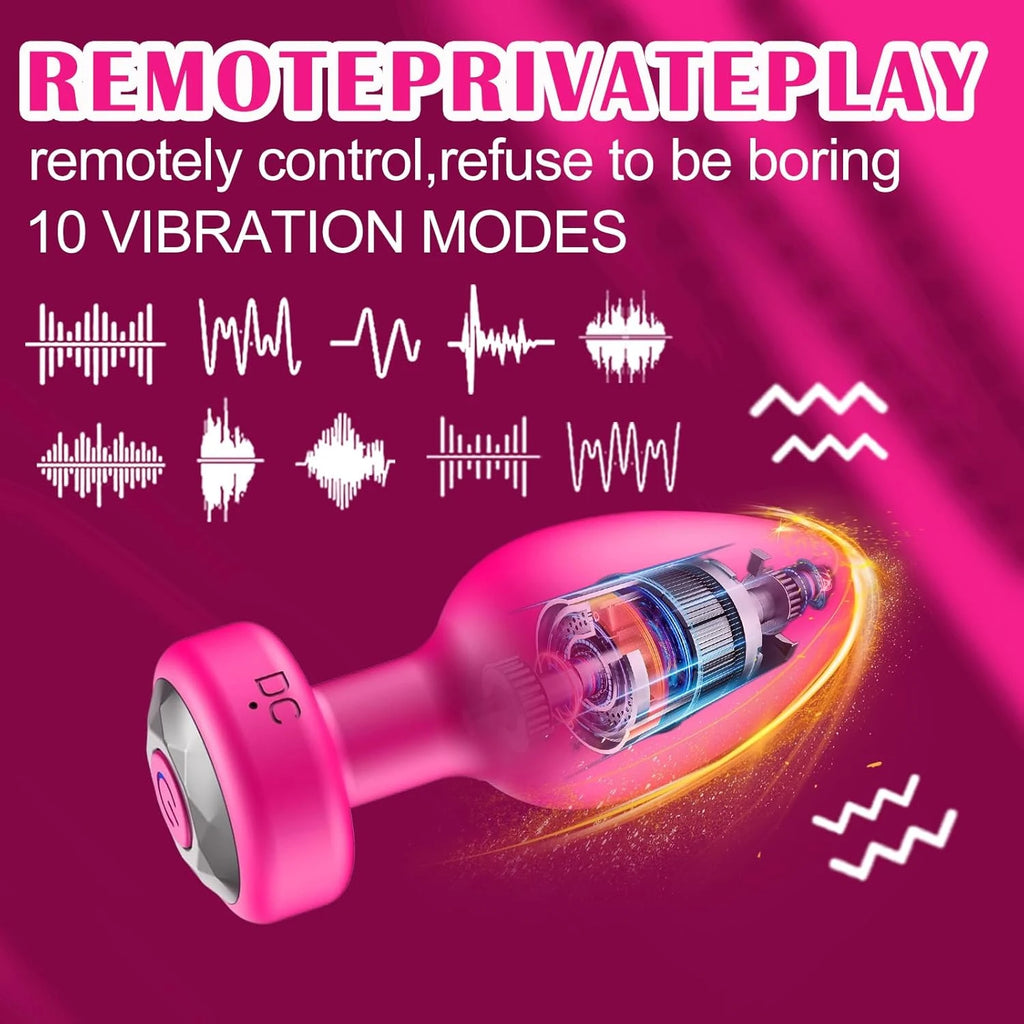 App & Remote-Control Vibrating Anal Plug – 10 Modes
