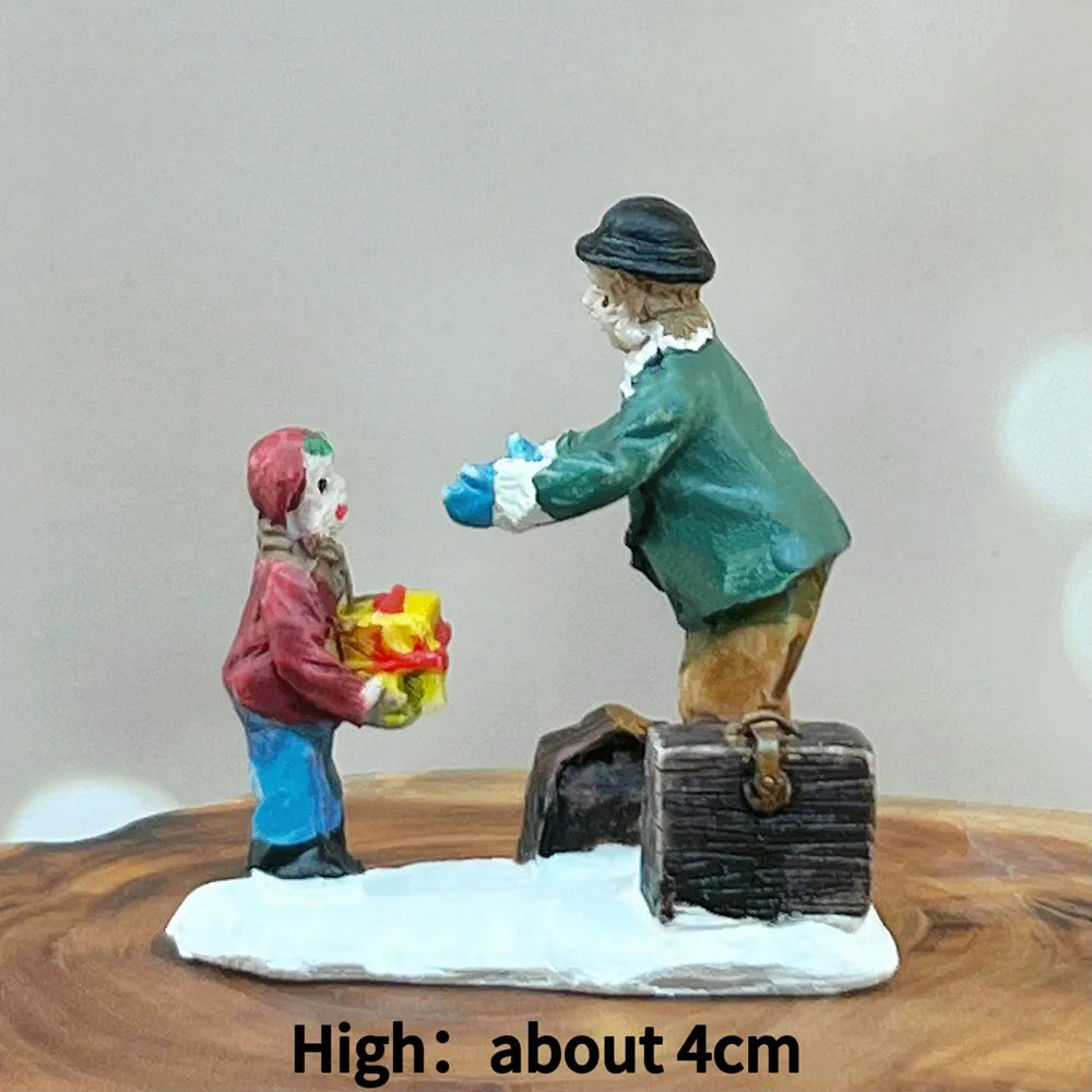 Miniature Resin Character Figurines, Multi-Style Tiny People Statues, Diorama Scene Layout Souvenir & Collectible