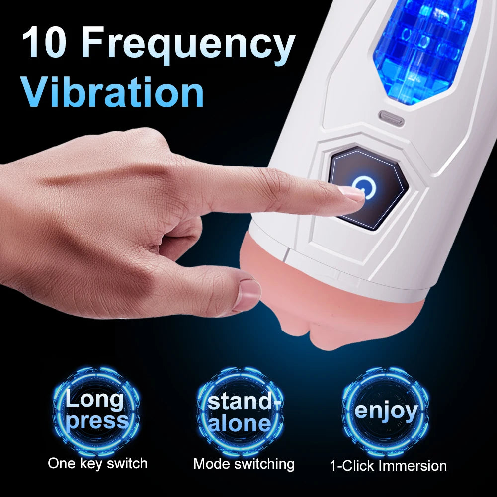 Open-Ended Vibrating Male Stroker