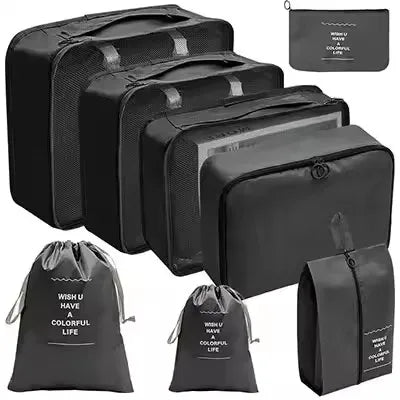 8-Piece Waterproof Travel Packing Cube Set