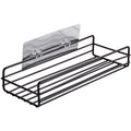 Bathroom Storage Rack Kitchen Organizer Shelf Black Shelves Corner Frame Iron Shower Punch Free Mounted Caddy Rack