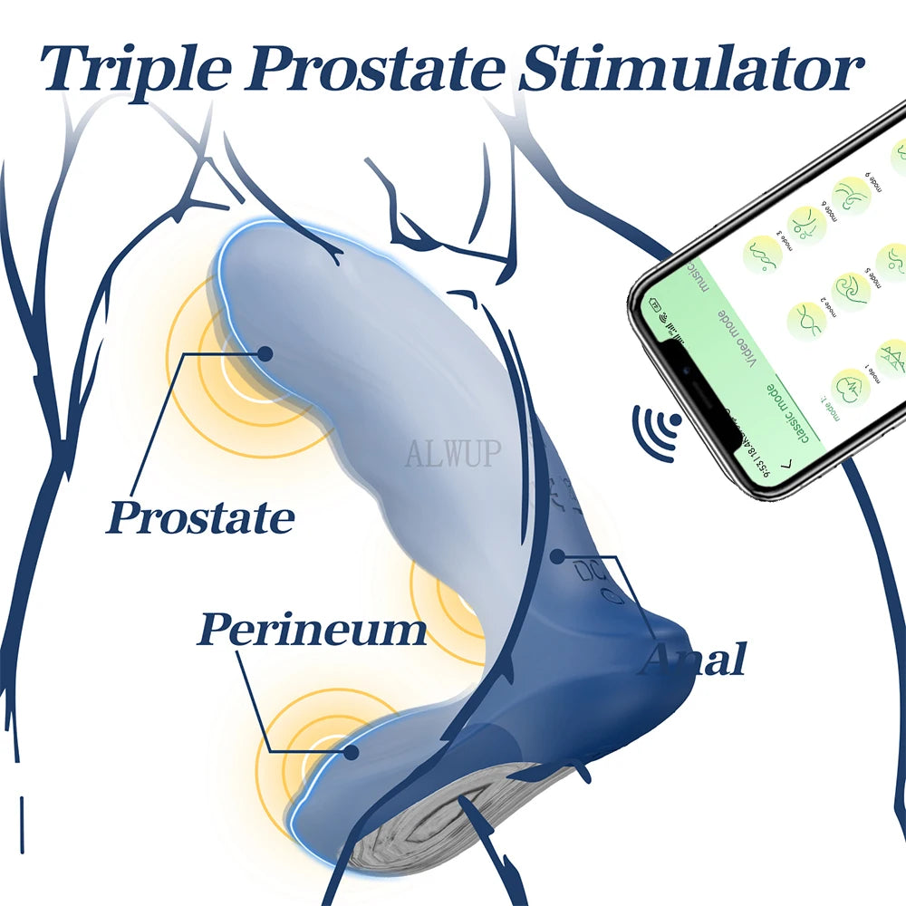 App-Control Vibrating Prostate Massager