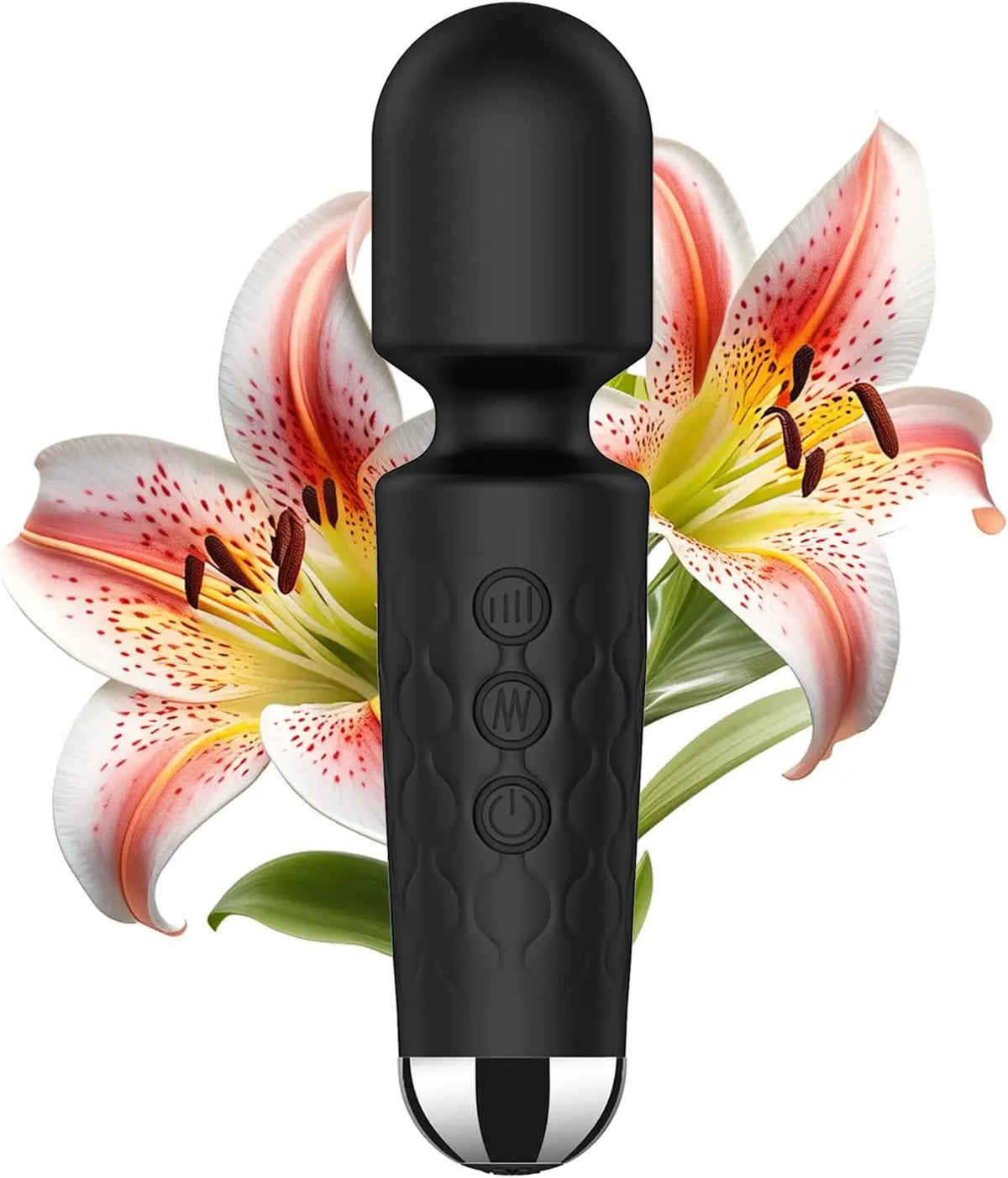 Rechargeable Mini Wand Vibrator – 20 Patterns/8 Speeds