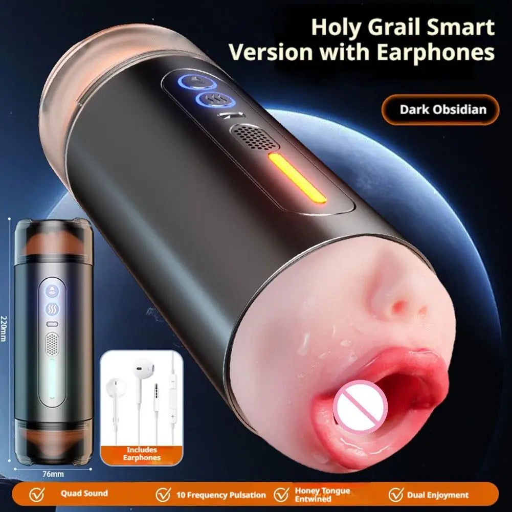 Double-Cup Portable Male Stroker