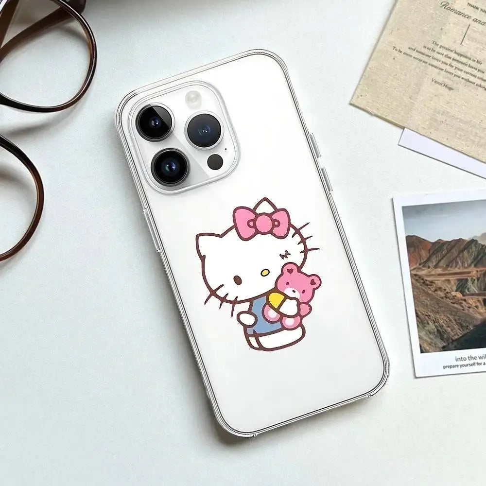 Hello Kitty Transparent Soft iPhone Case