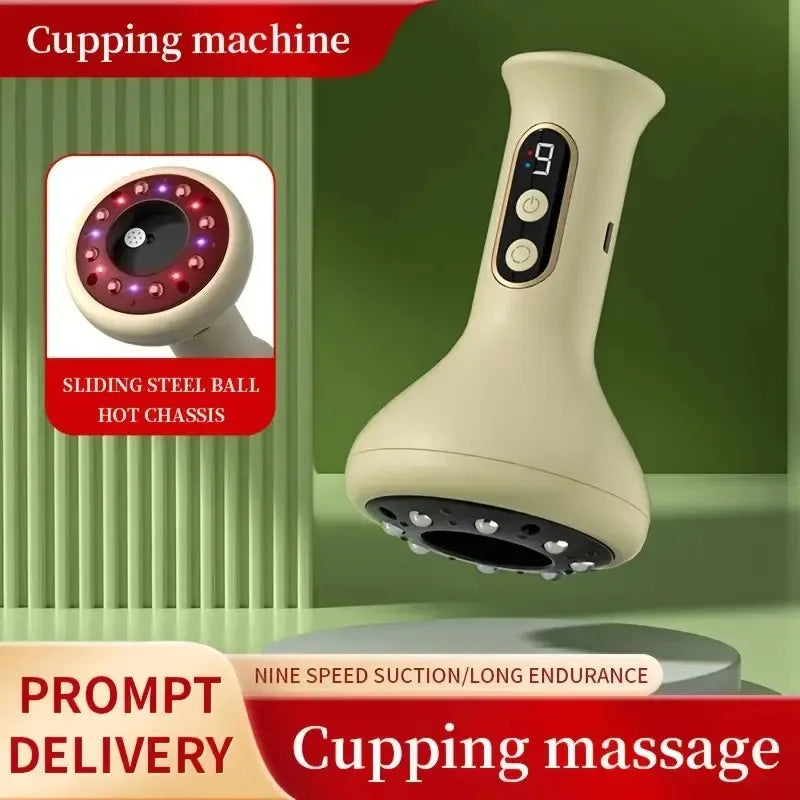 USB-Rechargeable Hot-Compress Cupping Massager