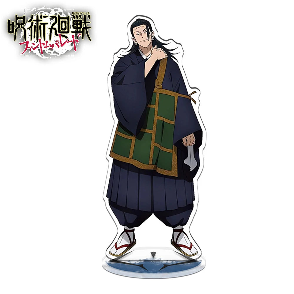 1PCS Anime Jujutsu Kaisen Yuji Itadori Satoru Gojo Stand Model Plate Desk Decor Standing Sign Game Fans Gift