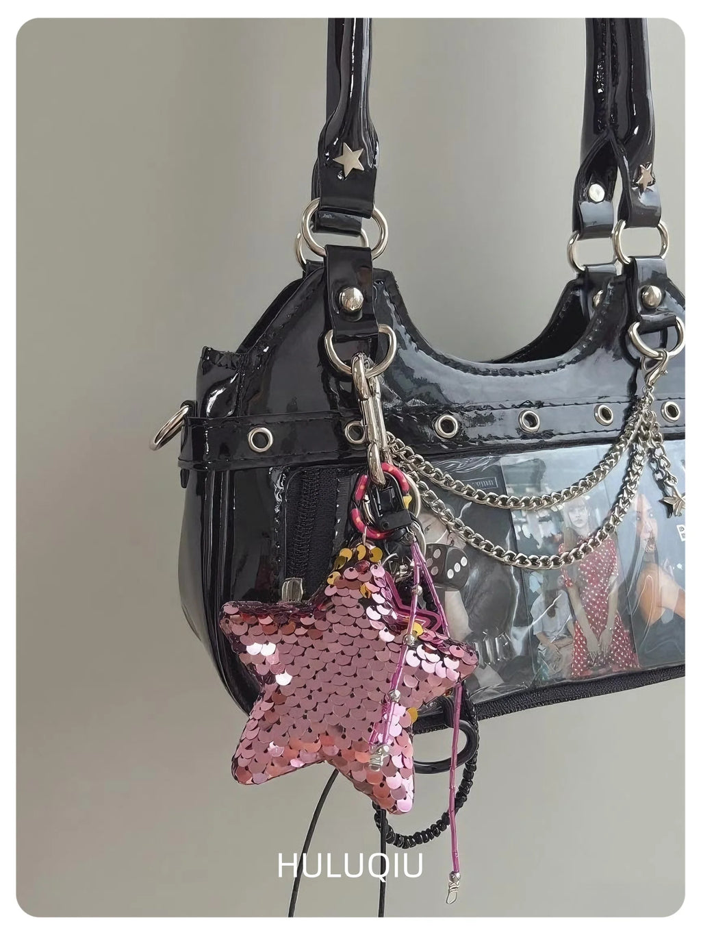 Y2K Transparent Display Shoulder Bag