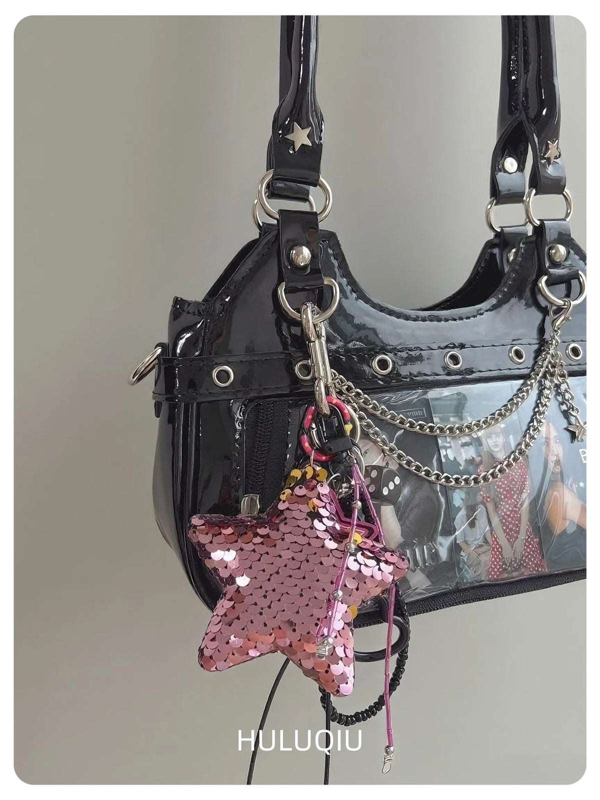 Y2K Transparent Display Shoulder Bag