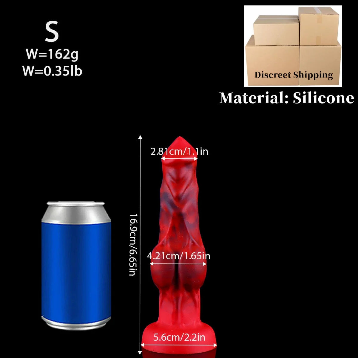 Large Knotted Animal-Style Dildo & Plug