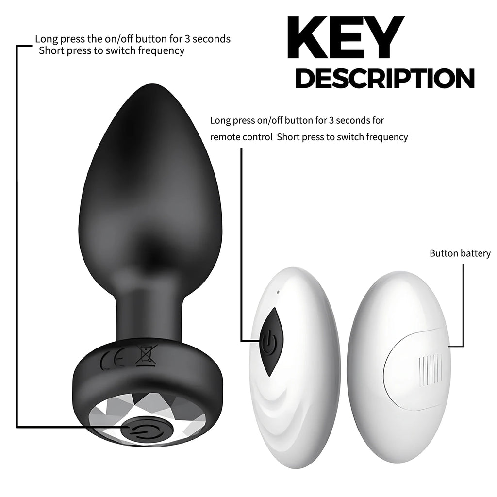 Wireless Remote Vibrating Anal Plug