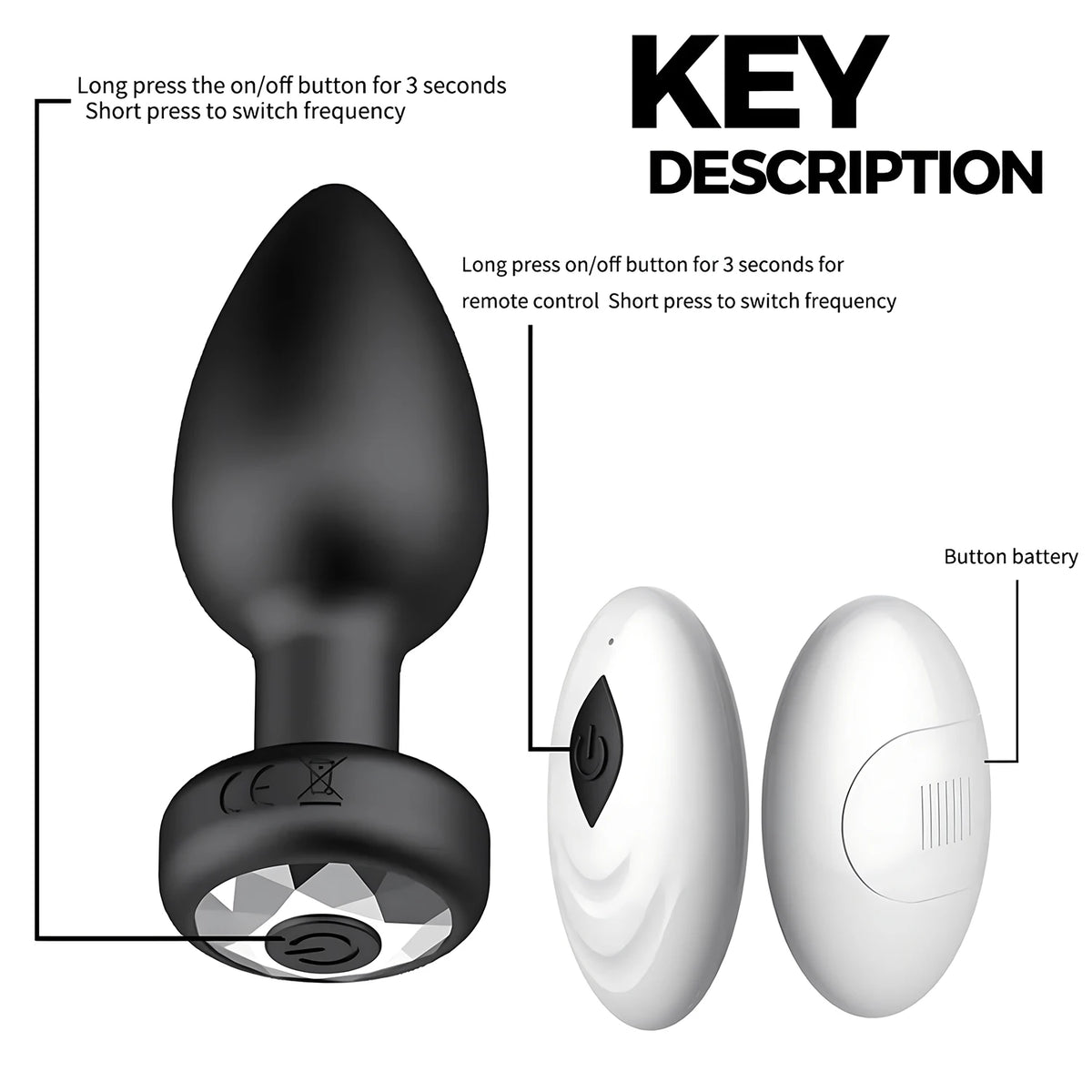 Wireless Remote Vibrating Anal Plug